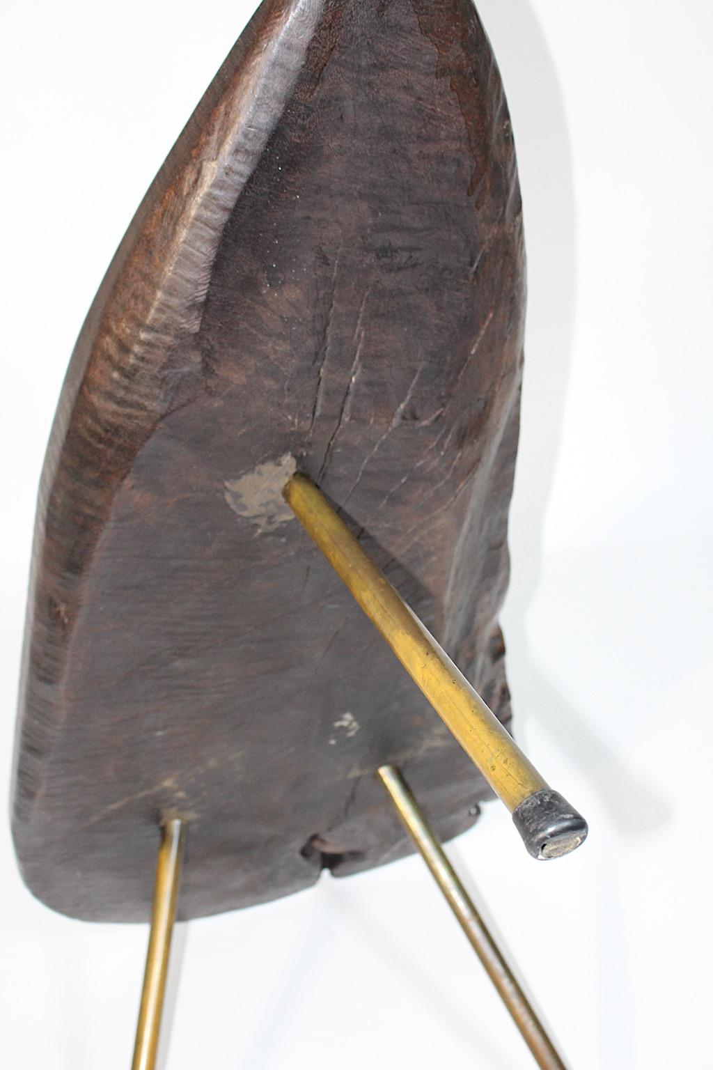 Mid Century Modern Organic Vintage Carl Auböck Tree Trunk Table 1950s Vienna en vente 4