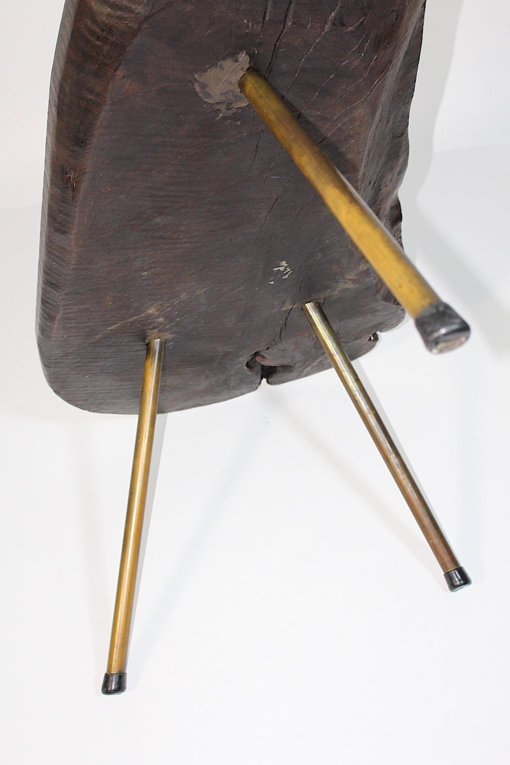 Mid Century Modern Organic Vintage Carl Auböck Tree Trunk Table 1950s Vienna en vente 5