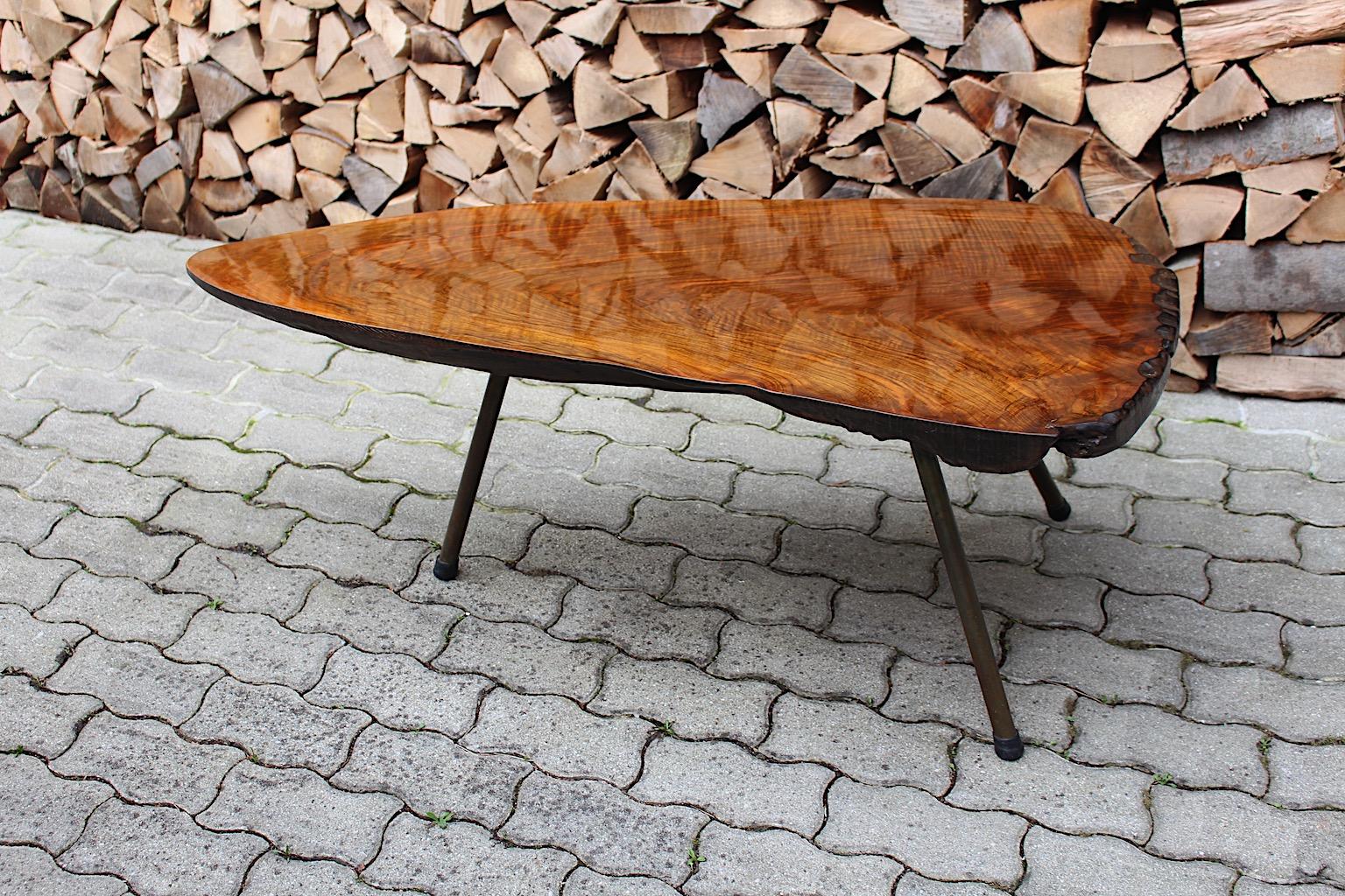 Mid Century Modern Organic Vintage Carl Auböck Tree Trunk Table 1950s Vienna en vente 6