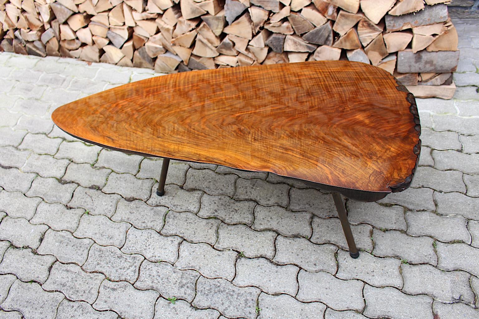 Mid Century Modern Organic Vintage Carl Auböck Tree Trunk Table 1950s Vienna en vente 8