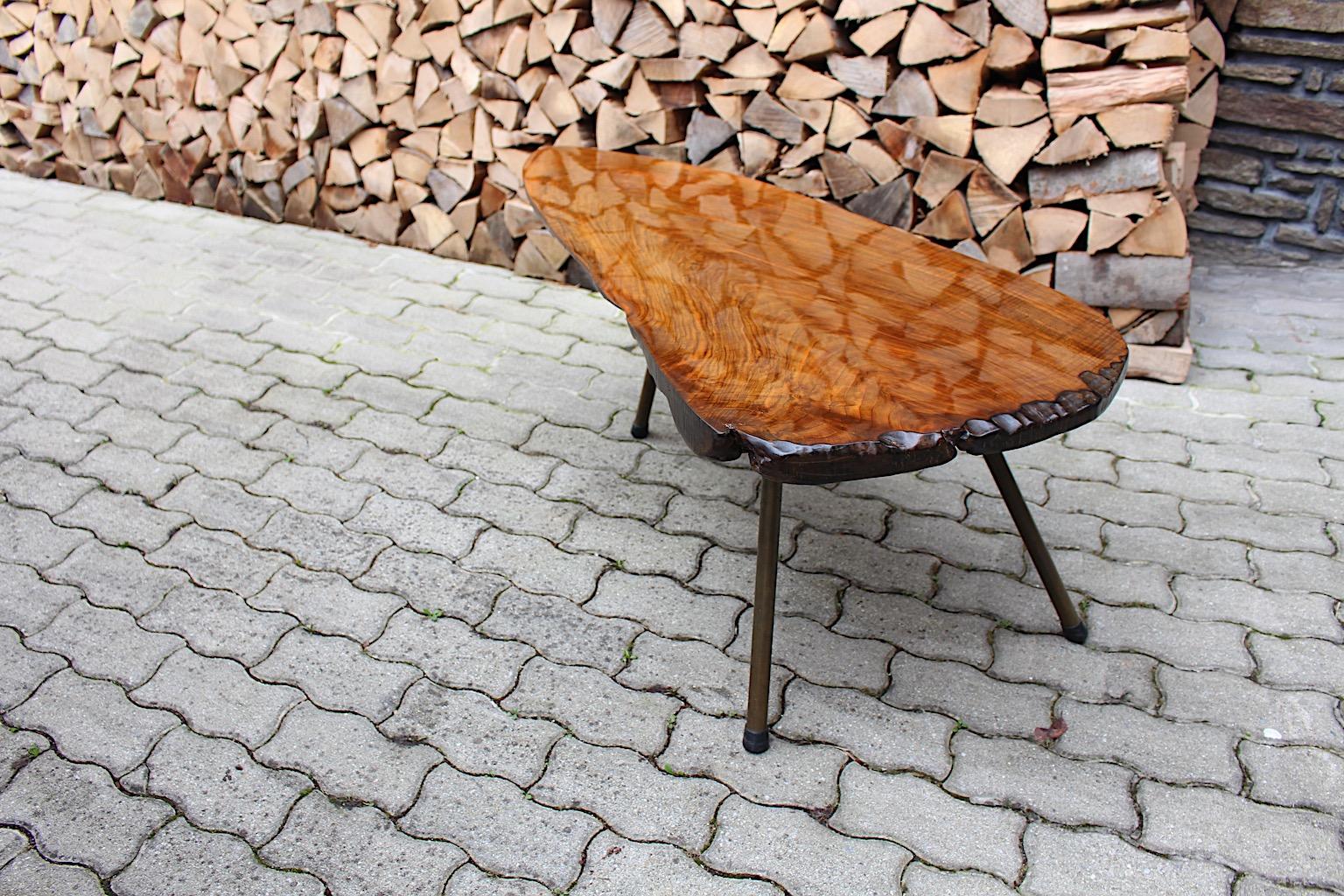 Mid Century Modern Organic Vintage Carl Auböck Tree Trunk Table 1950s Vienna en vente 9