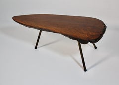 Mid Century Modern Organic Vintage Carl Auböck Tree Trunk Table 1950s Vienna