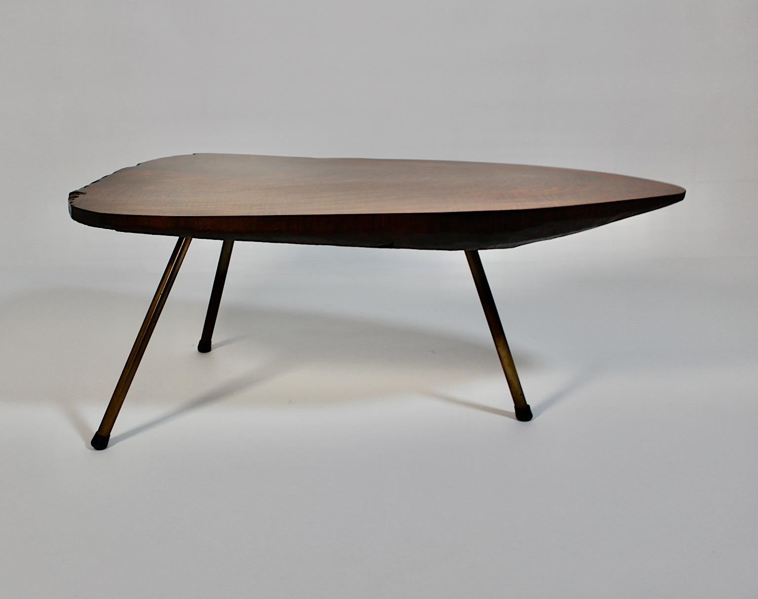 Mid Century Modern Organic Vintage Carl Auböck Tree Trunk Table 1950s Vienna en vente 1