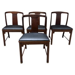 Mid Century Modern Oriental Drexel Dining Chairs Heritage Era