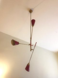 Mid-Century Modern Original Chandelier Lamp, 1950