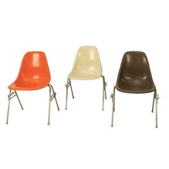 Mid Century Modern Original Eames for Herman Miller Fiberglass Shell Chairs 1959