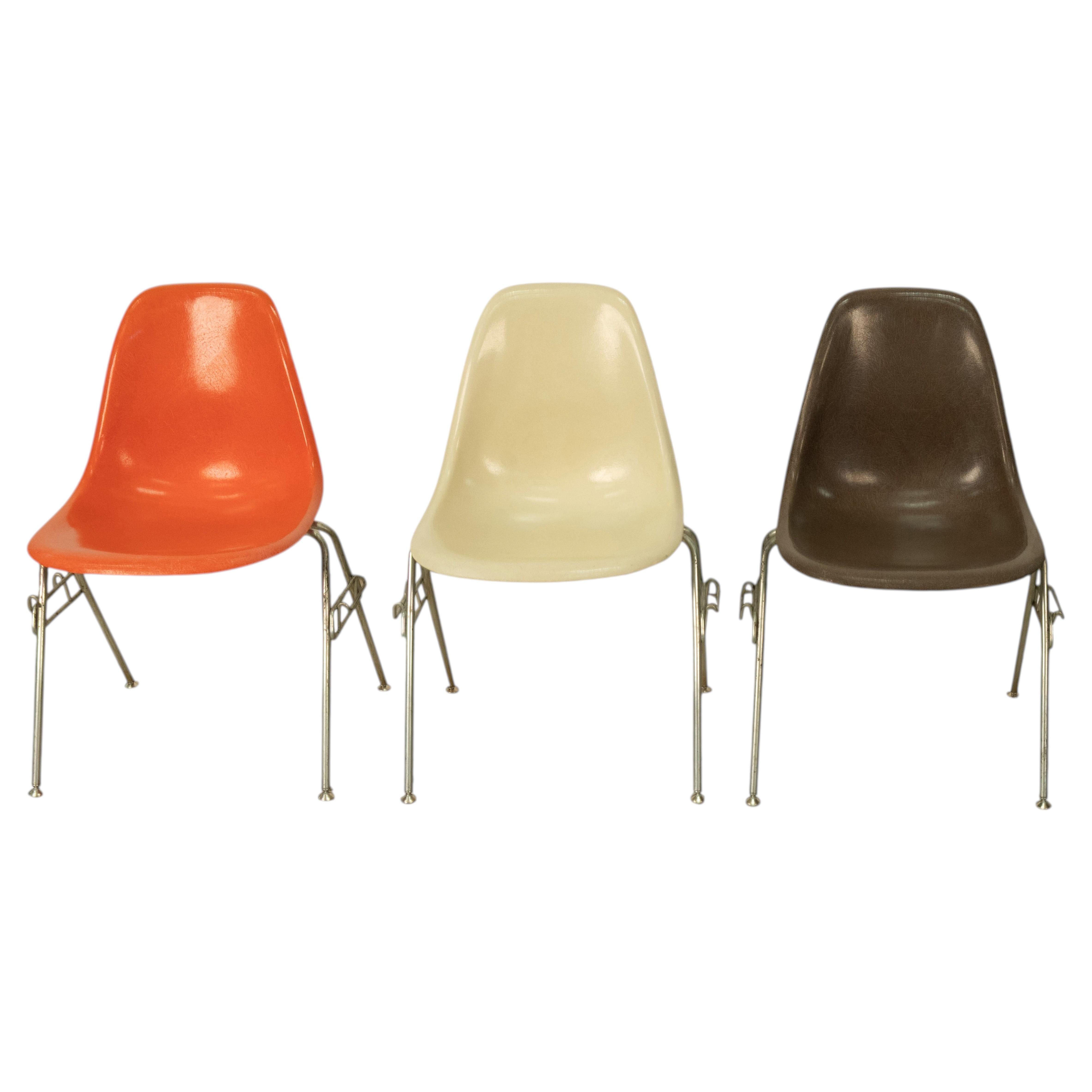 Mid Century Modern Original Eames for Herman Miller Fiberglass Shell Chairs 1959