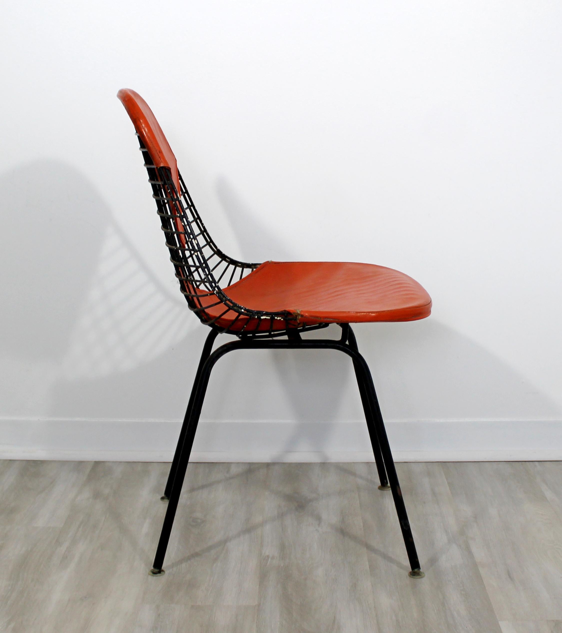 American Mid-Century Modern Original Eames for Herman Miller Iron Bikini Side Chair 1960s