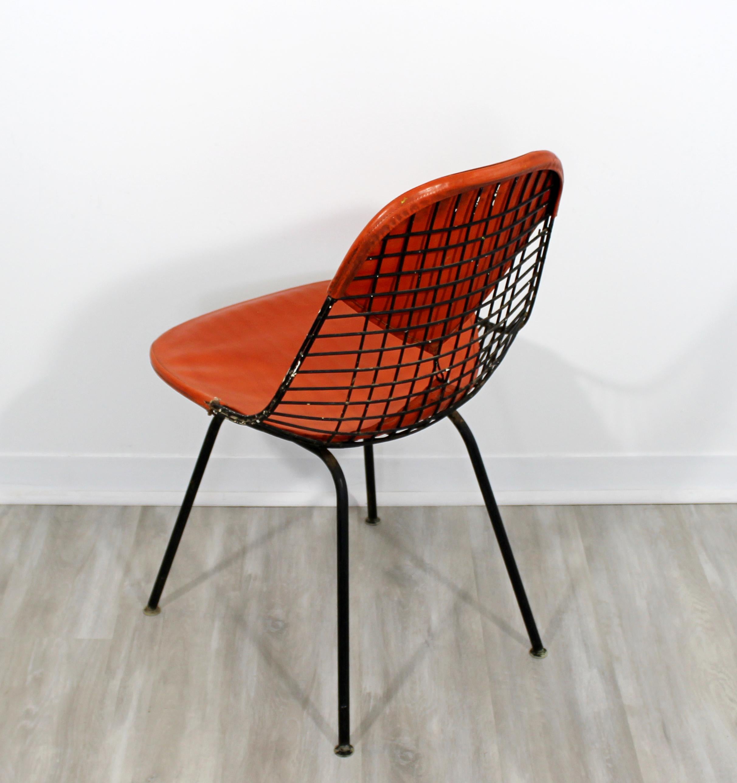 Mid-20th Century Mid-Century Modern Original Eames for Herman Miller Iron Bikini Side Chair 1960s