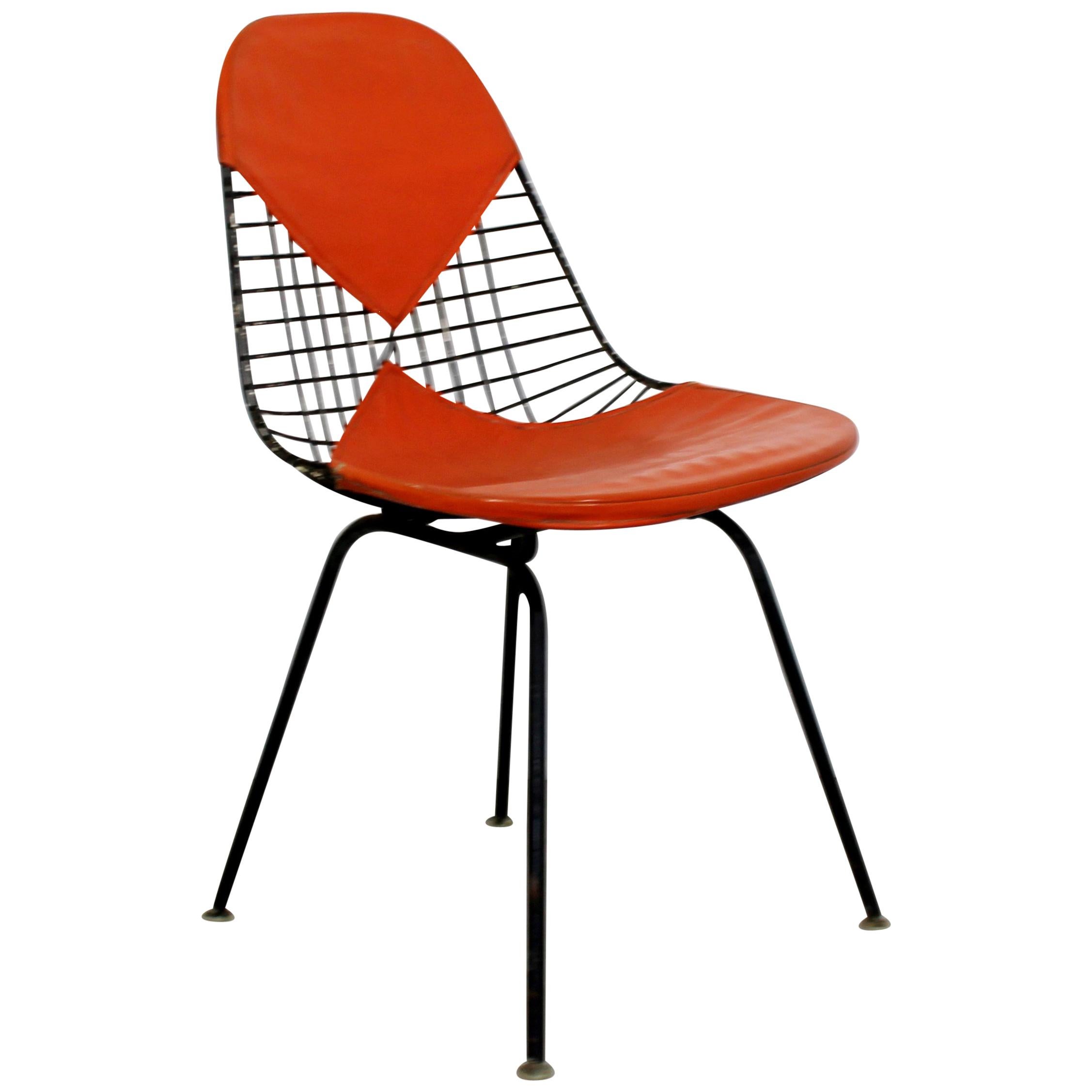 Mid-Century Modern Original Eames for Herman Miller Iron Bikini Side Chair 1960s