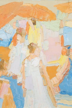 Mid-Century Modern Original Oil by George Barrel