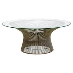 Mid-Century Modern Original Warren Platner Knoll Wire Glass Coffee Table, 1966
