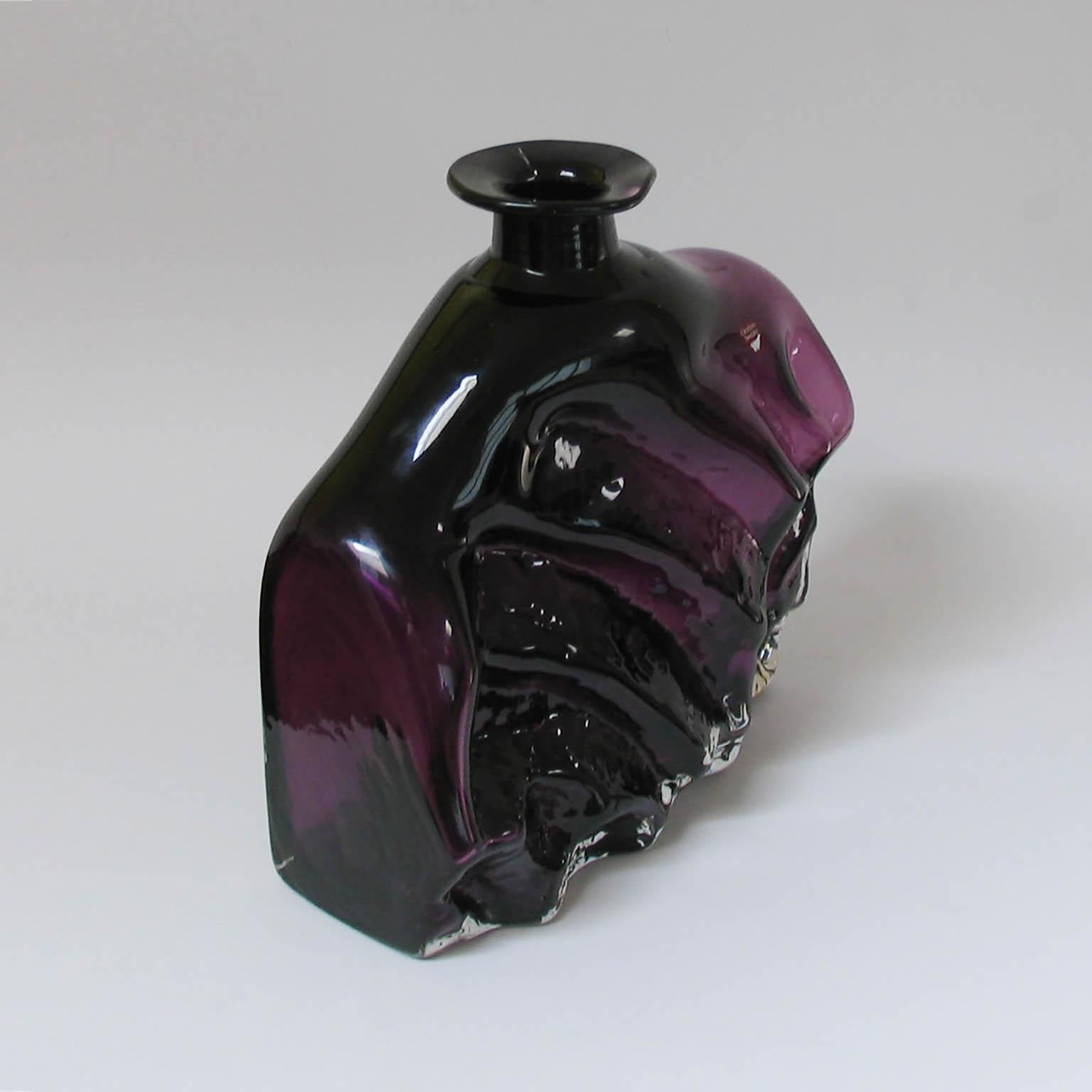 Late 20th Century Mid-Century Modern Orrefors Glass Vase For Sale