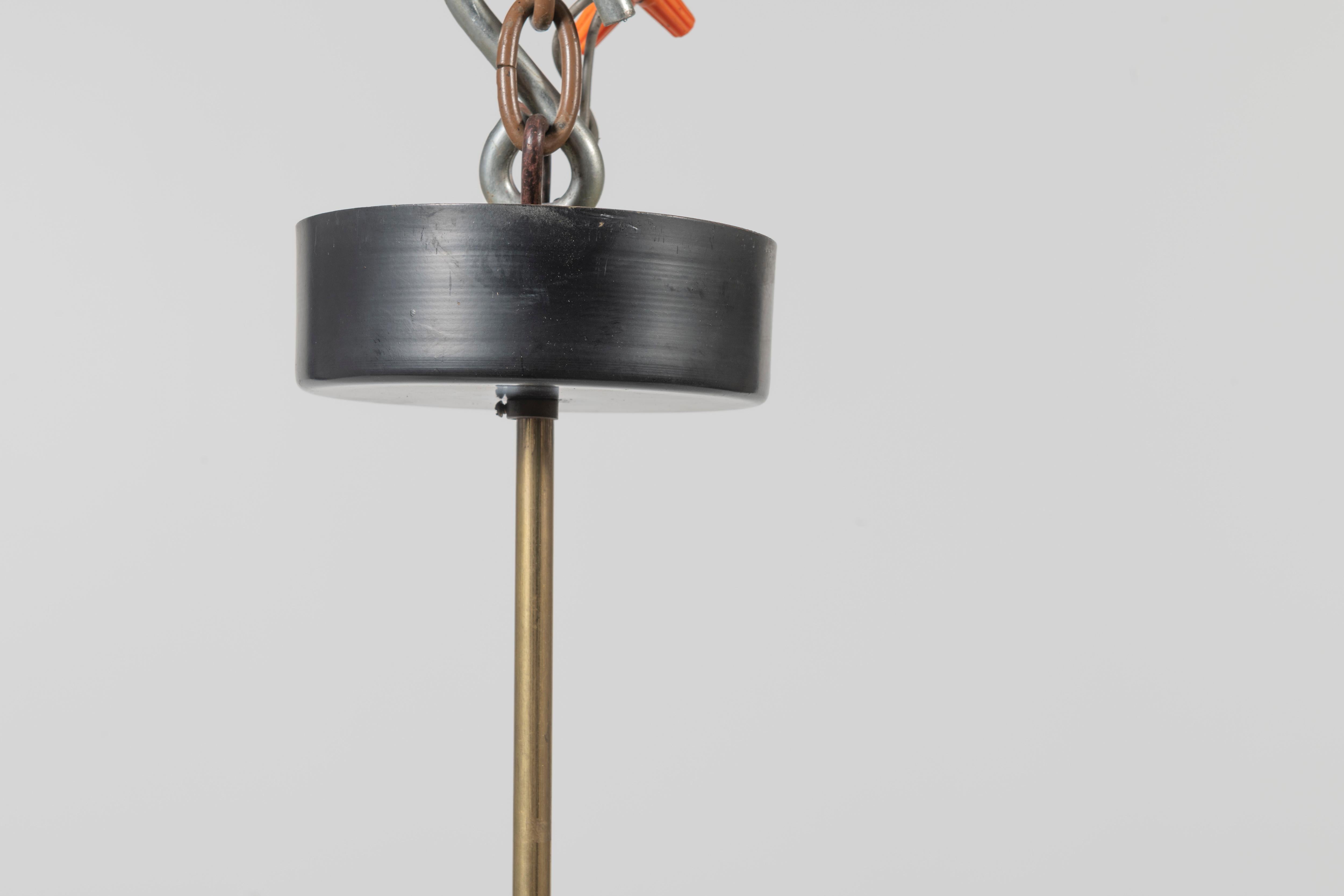 Lámpara de araña italiana de mediados de siglo Oscar Torlasco en venta 1