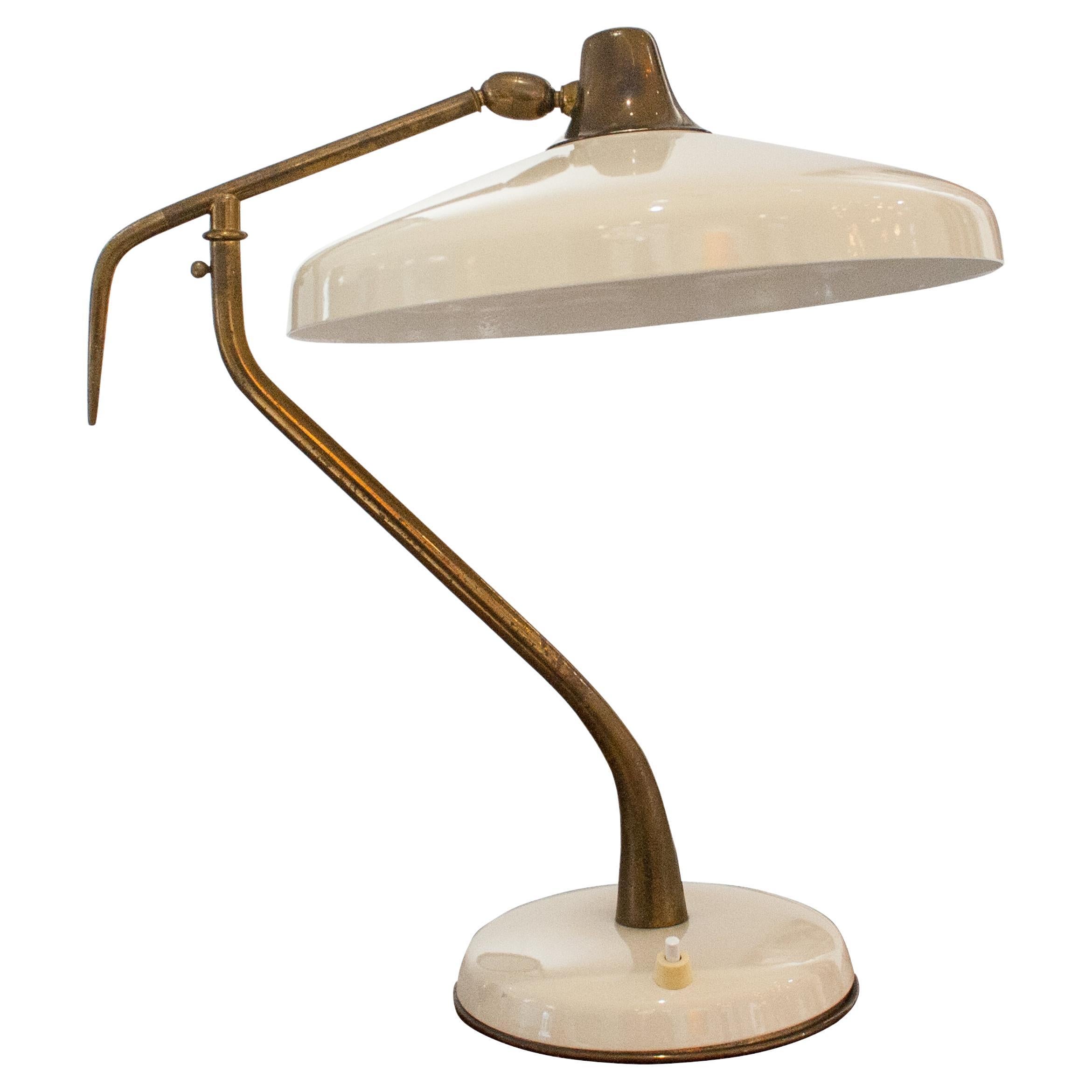 Mid-Century Modern Oscar Torlasco Desk Lamp, Italy, 1950