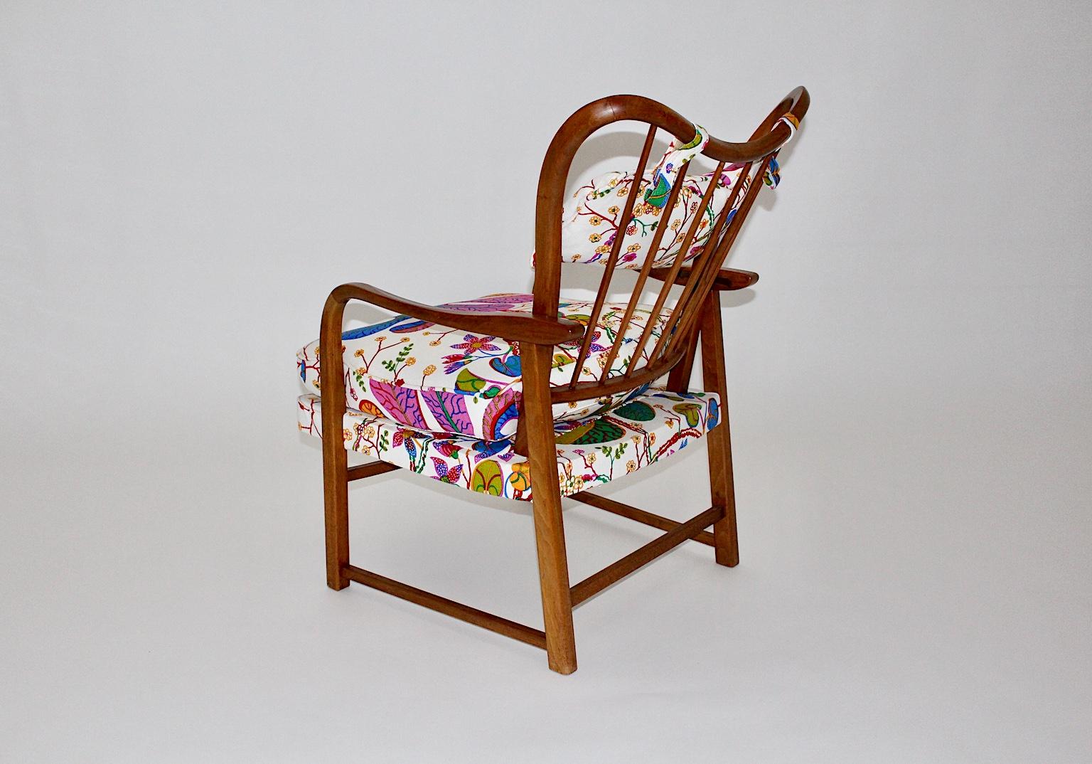 Mid-Century Modern Oswald Haerdtl Attributed Vintage Walnut Lounge Chair, 1950 For Sale 3