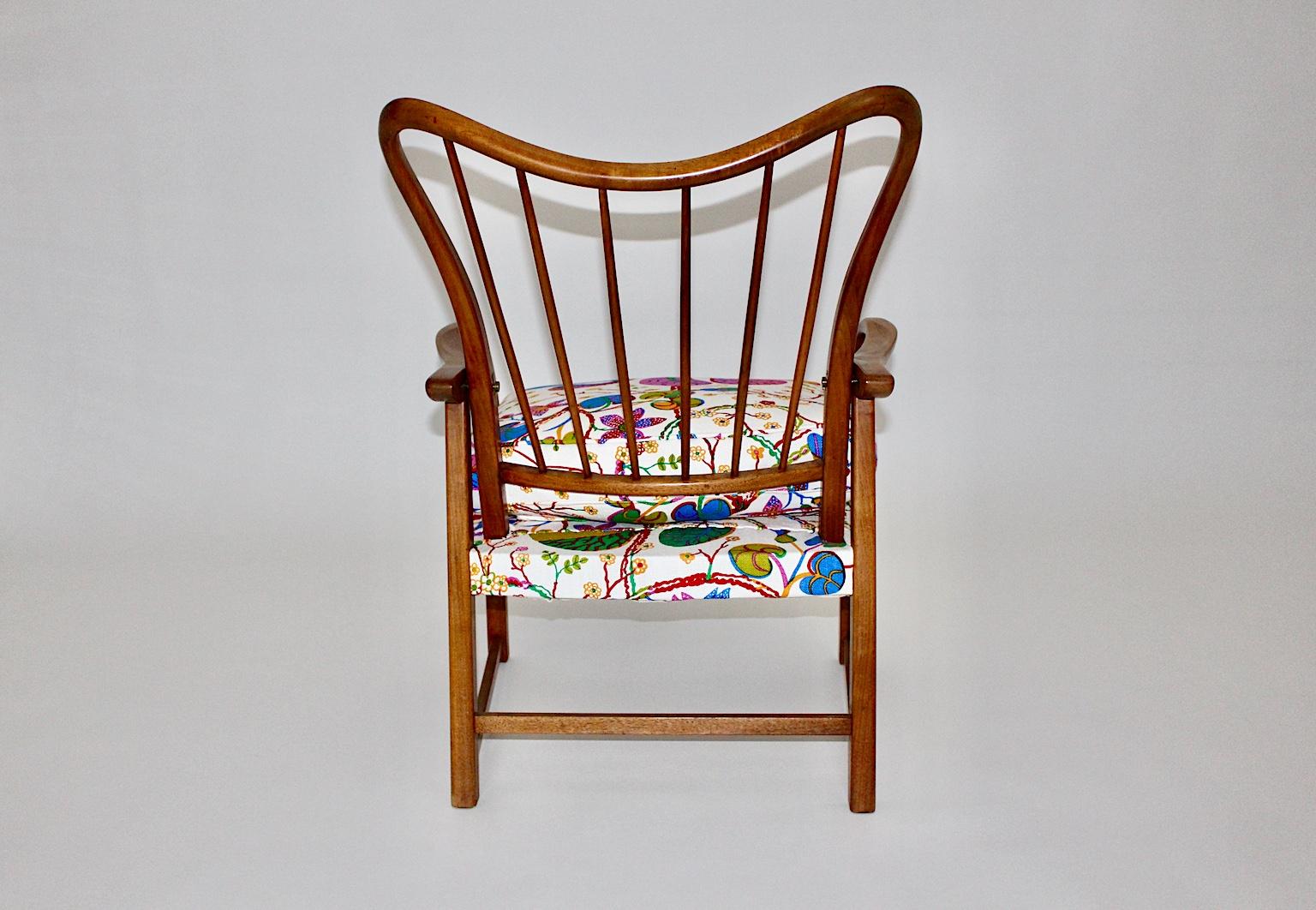 Mid-Century Modern Oswald Haerdtl Attributed Vintage Walnut Lounge Chair, 1950 For Sale 8