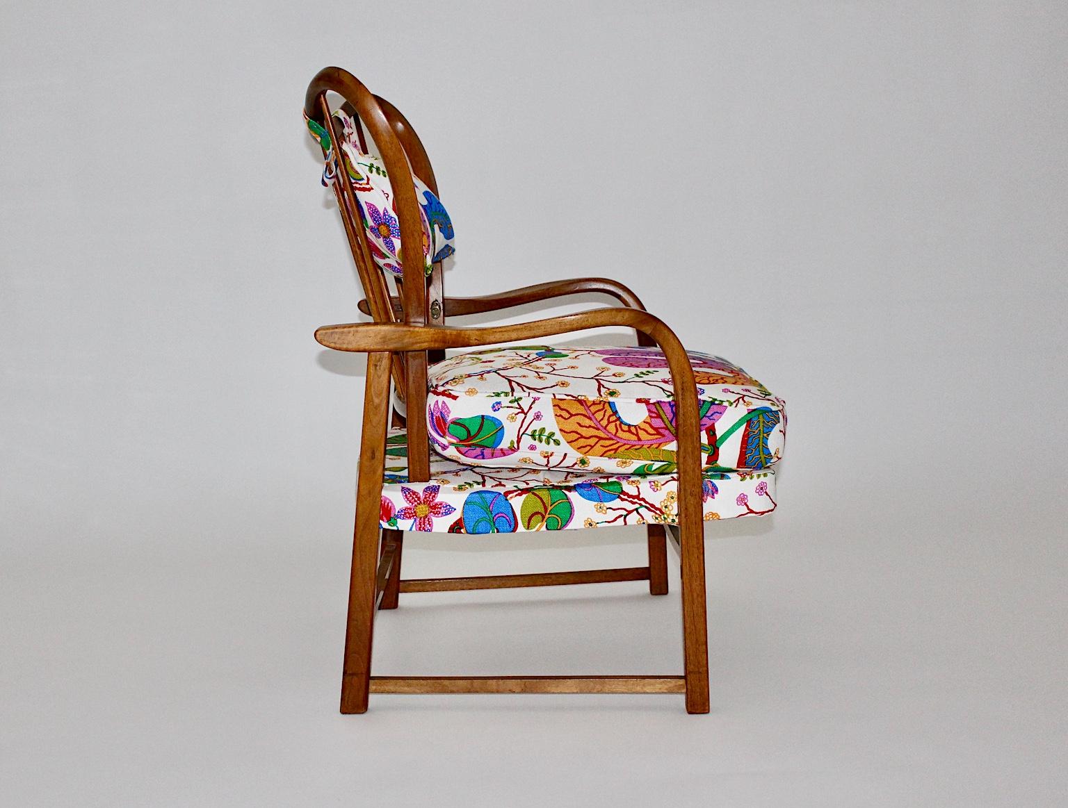 20th Century Mid-Century Modern Oswald Haerdtl Attributed Vintage Walnut Lounge Chair, 1950 For Sale