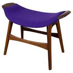 Mid Century Modern Ottoman Fußhocker von Westnofa - Vintage Teak Fußhocker