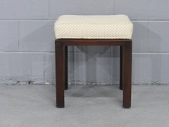 Mid-Century Modern Ottoman in Mahogany by Harvey Probber
