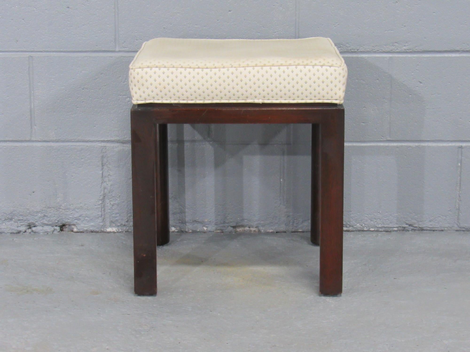 American Mid-Century Modern Ottoman in Mahogany by Harvey Probber For Sale