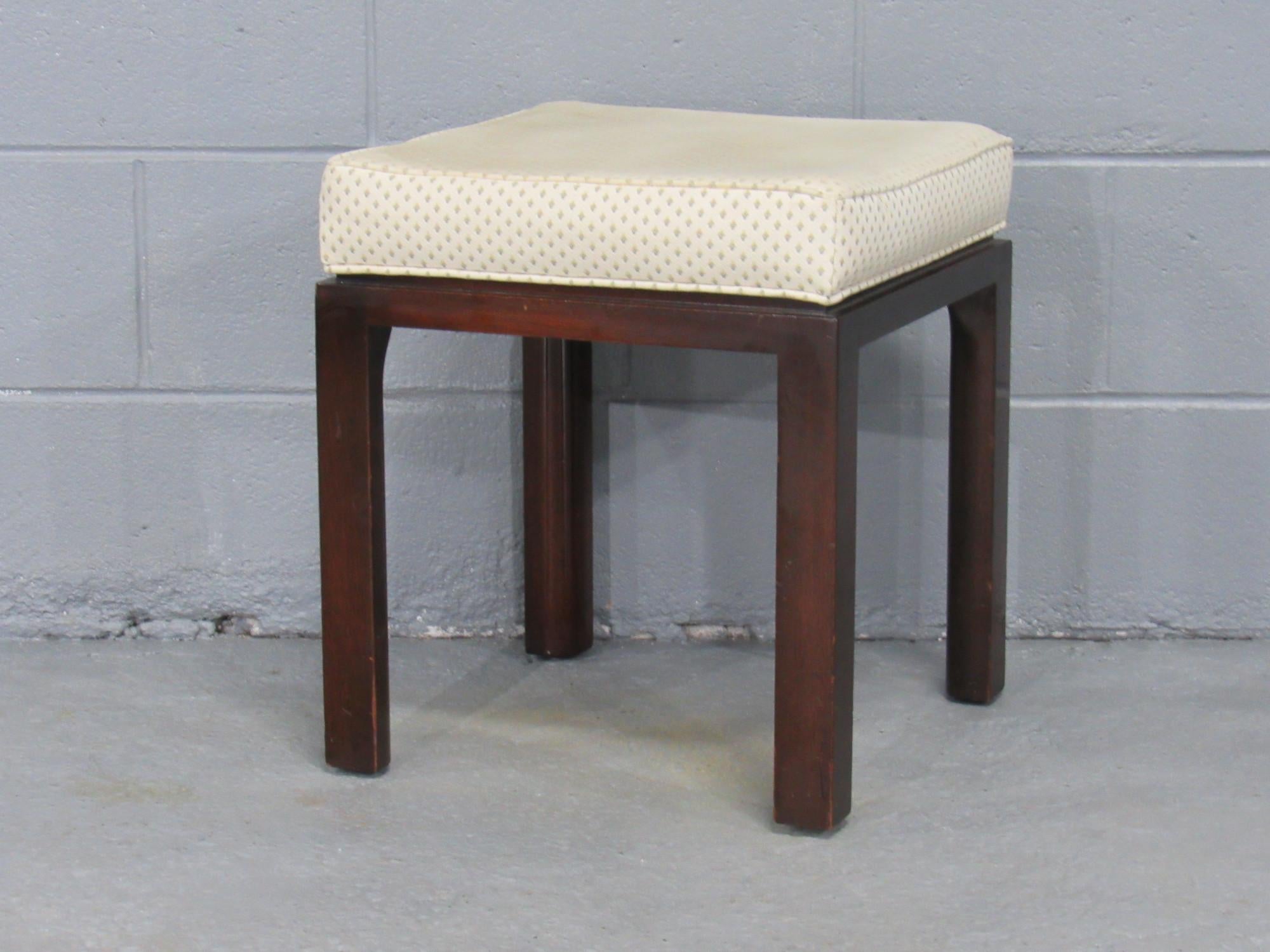 Mid-Century Modern Ottoman in Mahogany by Harvey Probber For Sale 1