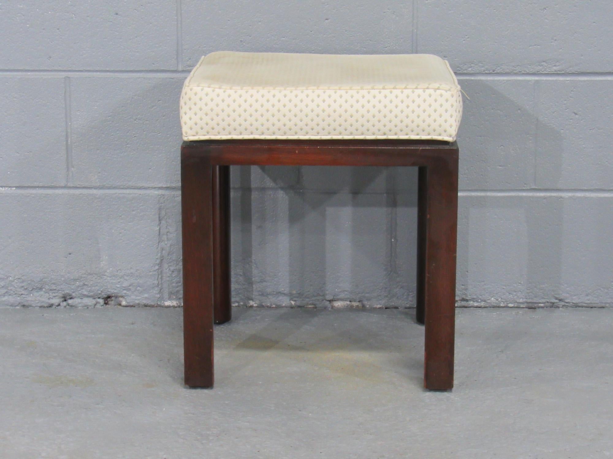 Mid-Century Modern Ottoman in Mahogany by Harvey Probber For Sale 2