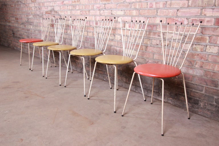 Mid-Century Modern Outdoor Dining Chairs by Reilly Wolff, Set of Six In Good Condition For Sale In South Bend, IN