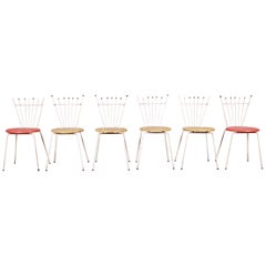 Mid-Century Modern Outdoor Dining Chairs by Reilly Wolff, Set of Six