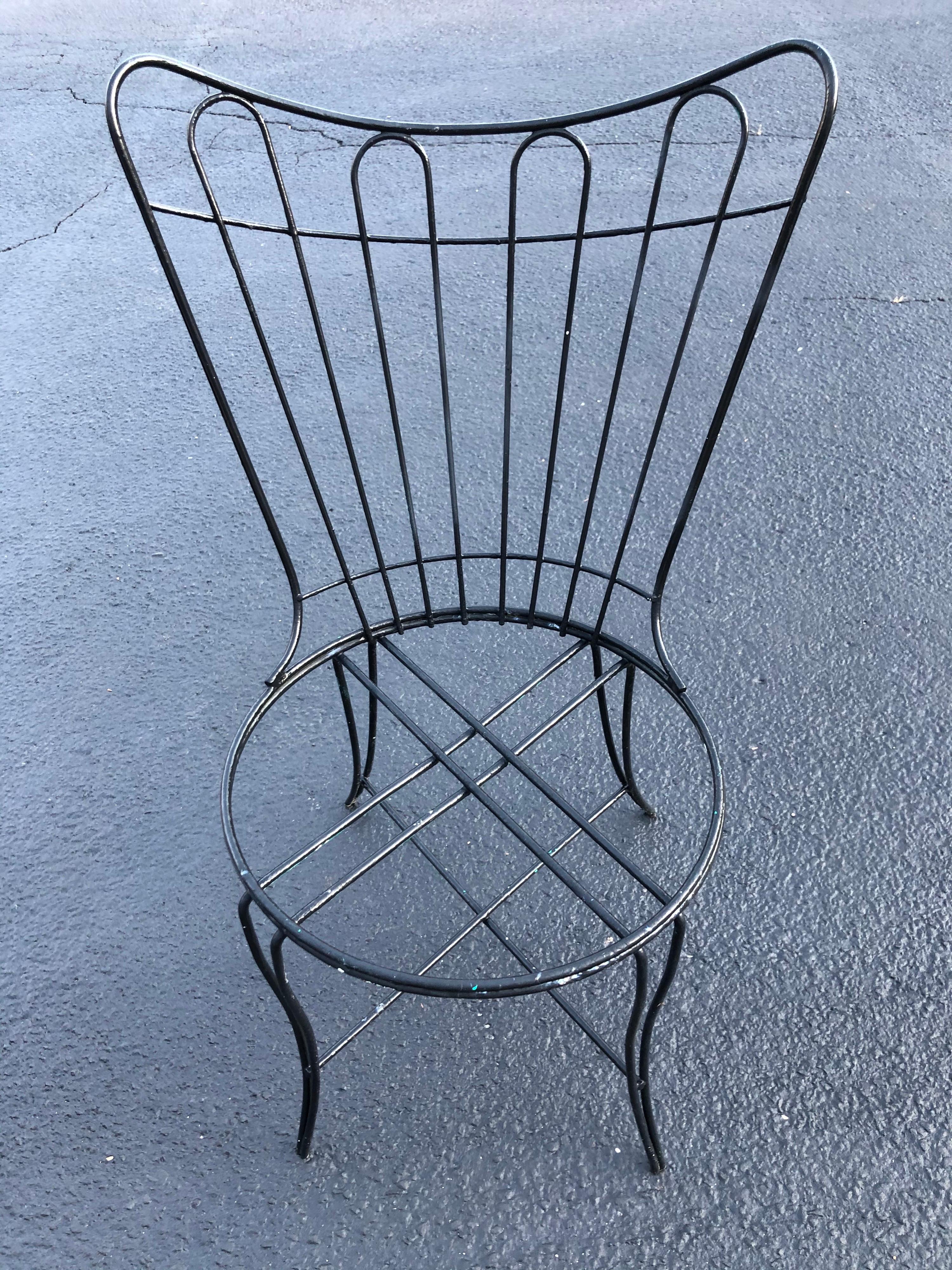 Painted Mid-Century Modern “Homecrest” Outdoor Patio Chair