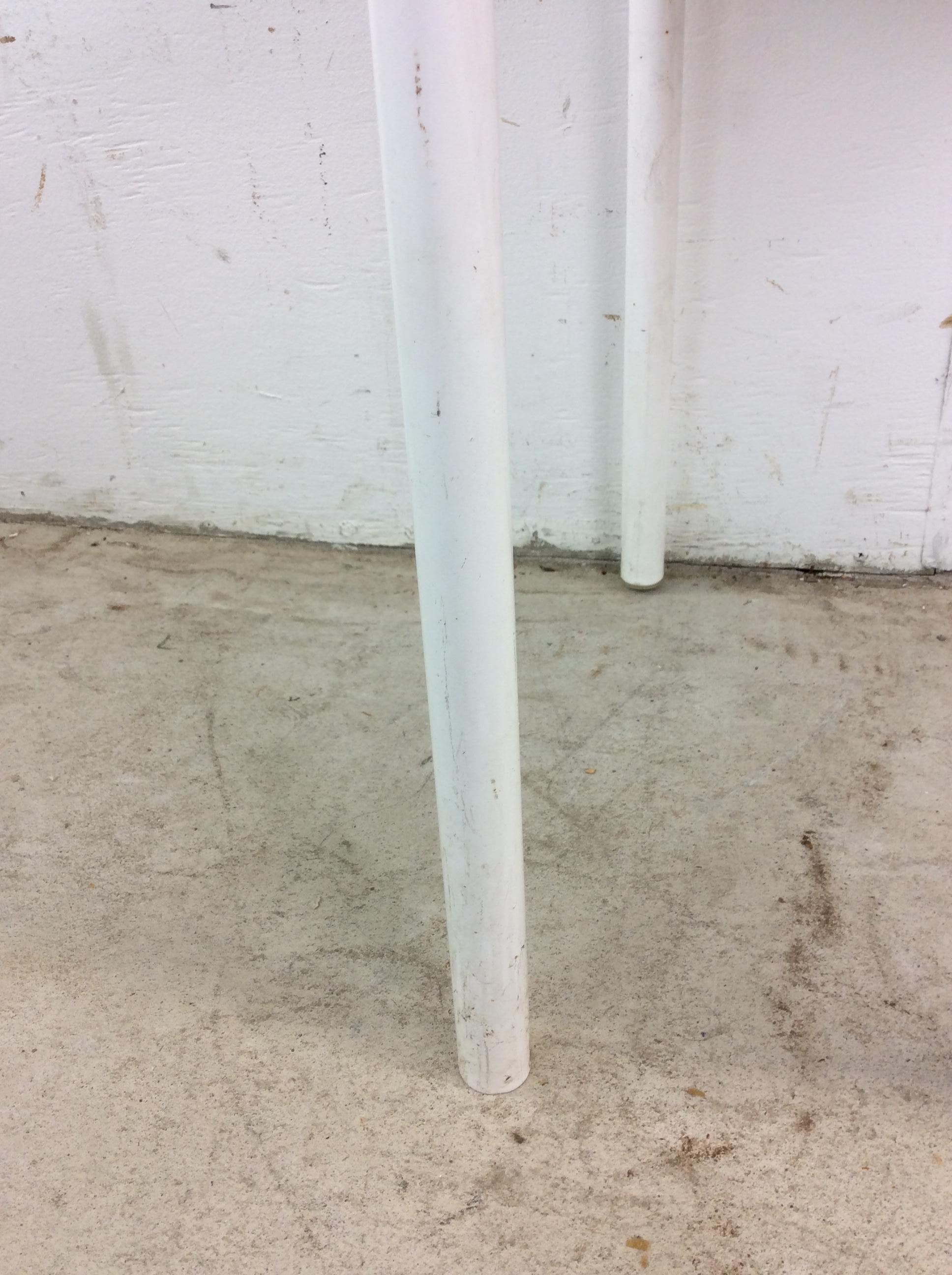 Table d'appoint pour patio extérieur avec plateau en fibre de verre en vente 7