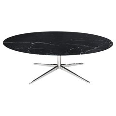 Mid-Century Modern Oval Marble Dining Table or Desk by Florence Knoll for Knoll