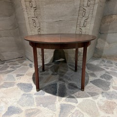 Mid-Century Modern Oval Round Expandable Dining Table Drexel Heritage