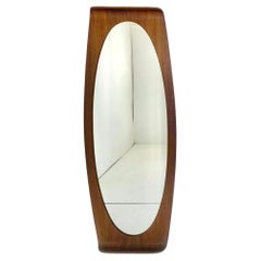 Miroir mural en Wood Modernity, Campo e Graffi, Italie années 1950