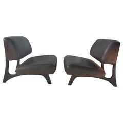 Mid-Century Modern Oversized Club Chairs