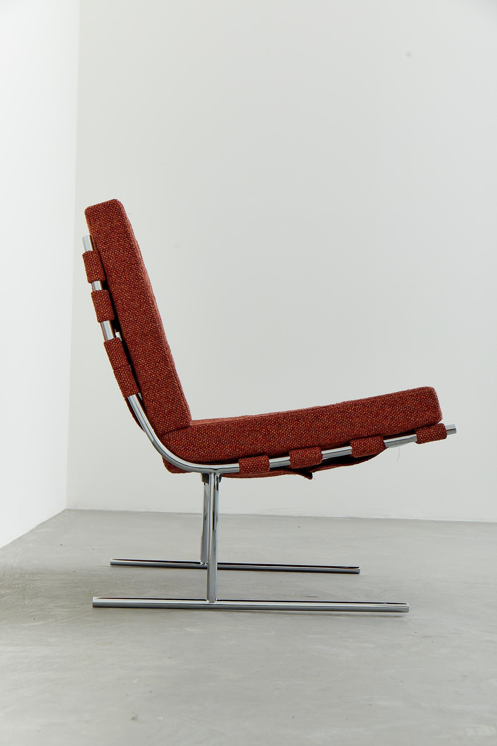Mid-Century Modern „Oxford“-Loungesessel des brasilianischen Designers Jorge Zalszupin (Stahl) im Angebot