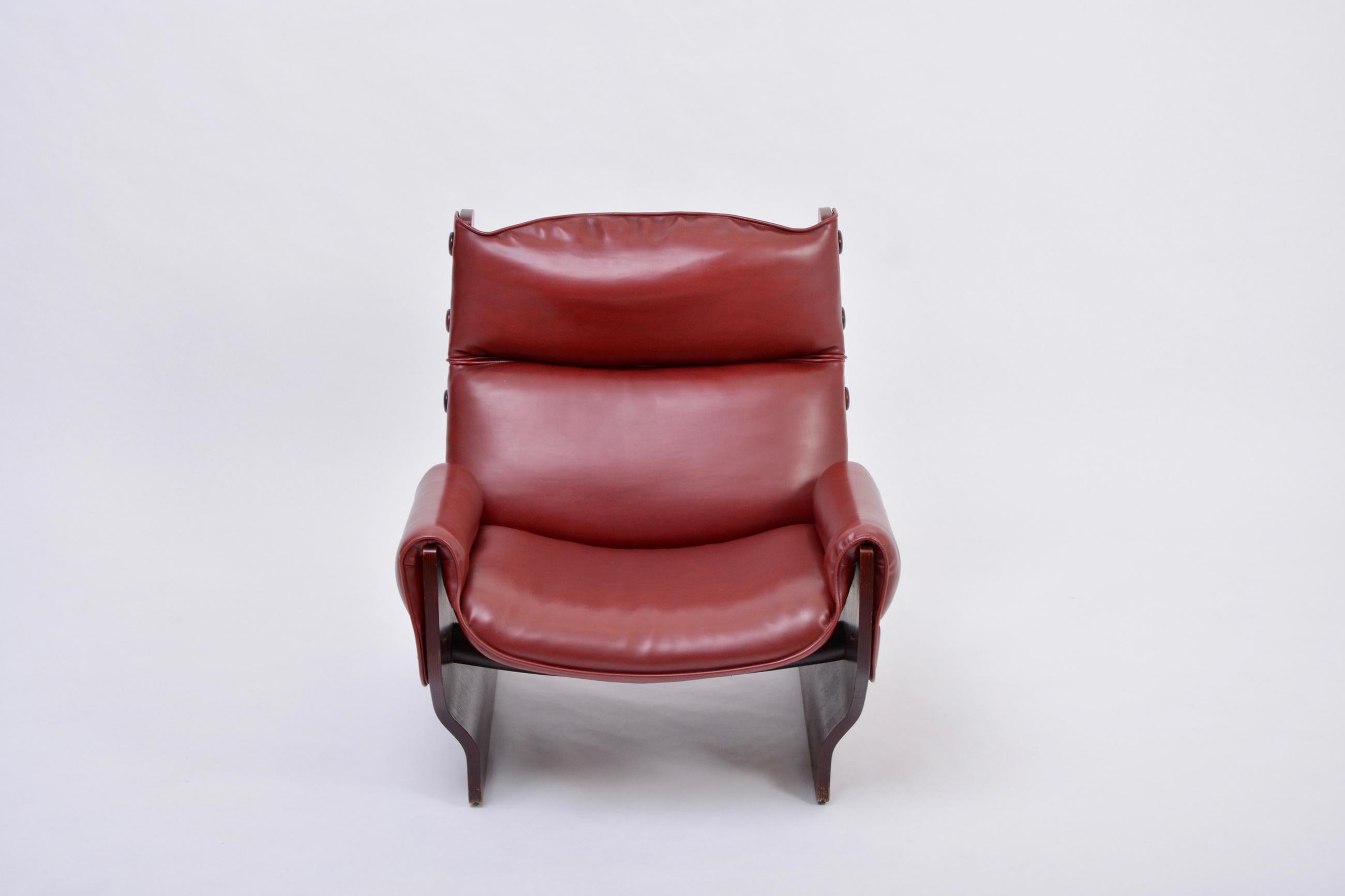 Moderner Sessel P110 'Canada' aus der Jahrhundertmitte von Osvaldo Borsani für Tecno (Moderne der Mitte des Jahrhunderts) im Angebot