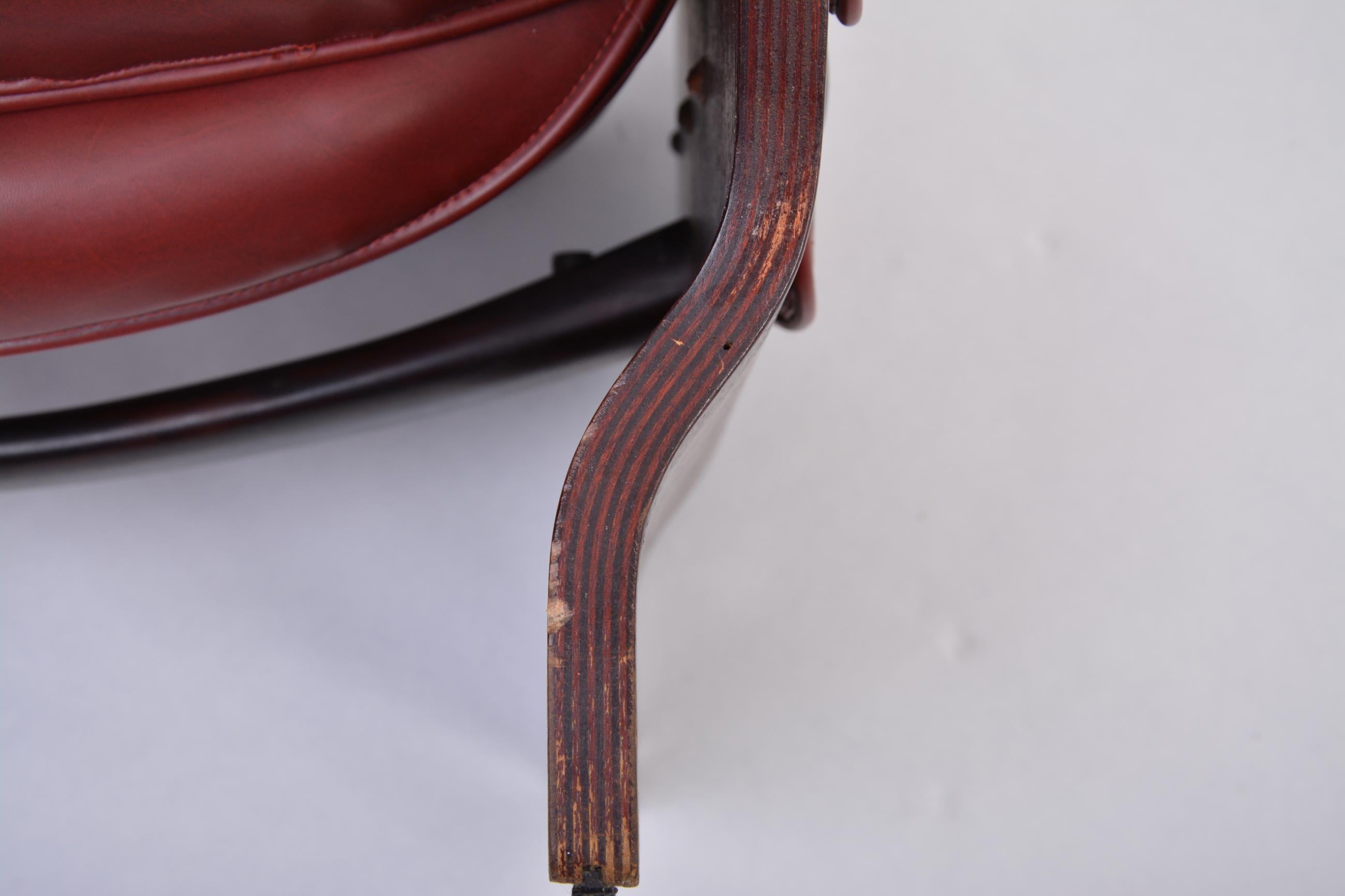 Mid-Century Modern P110 ‘Canada’ Lounge Chair by Osvaldo Borsani for Tecno For Sale 1
