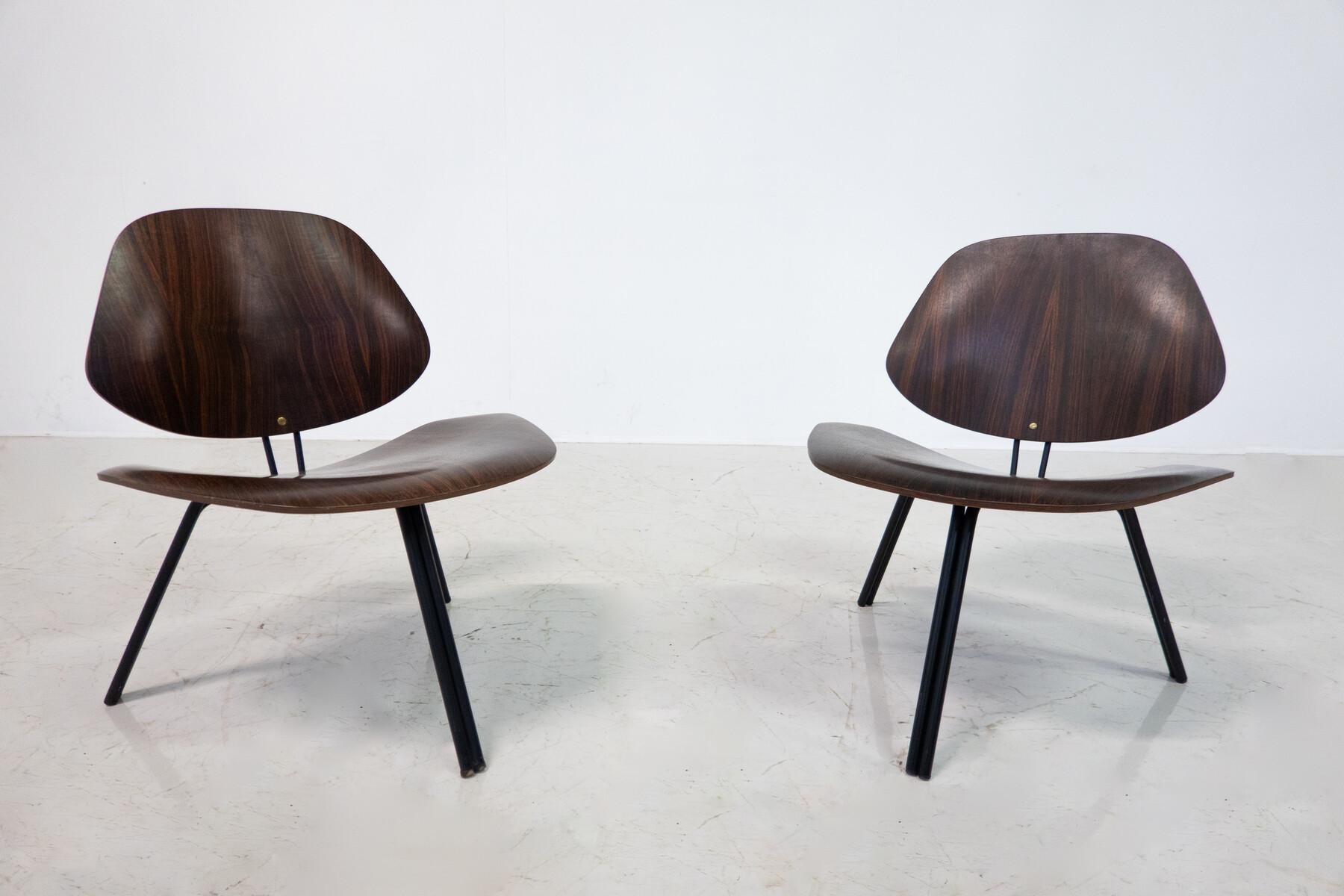 Mid-Century Modern P31 Chairs by Osvaldo Borsani, Tecno, 1950s In Good Condition For Sale In Brussels, BE