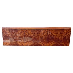 Mid-Century Modern Pace Furniture Three Door Floating Burl Wood Credenza L Rosen
