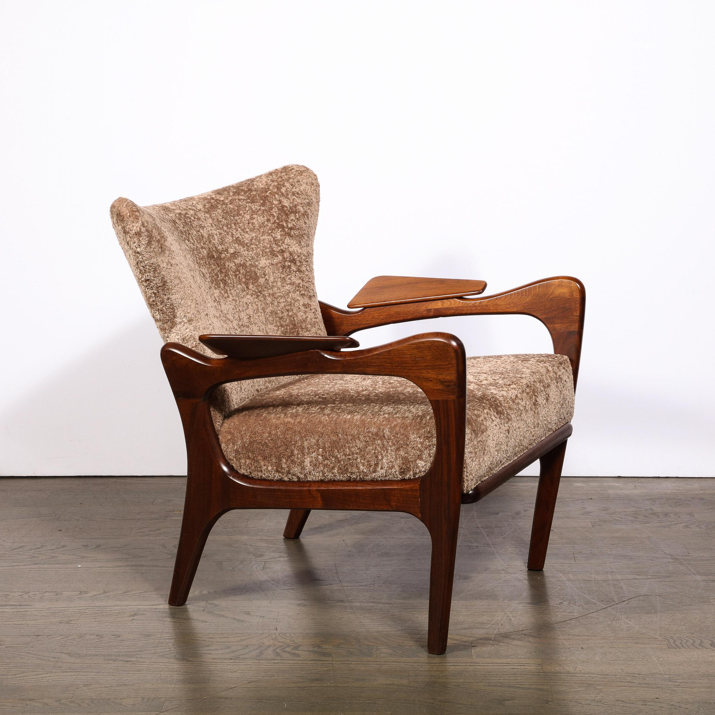 Mid-Century Modern Paddle Armed Lounge Chair by Adrian Pearsall 2291-C Chair For Sale 4