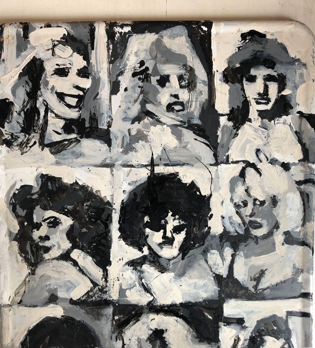 Brought to us by a Lady who tells a story about her mother visiting a particular artist in Central Park most weekends where this piece was purchased. The unknown New York artist apparently would do these portraits of interesting people. The story