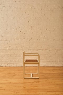Mid-Century Modern Painted Cane Armchair