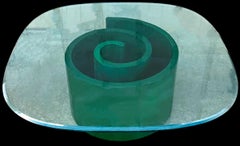 Mid-Century Modern Painted Wood Coffee Table Styled After Selig