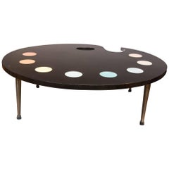 Mid-Century Modern Painter's Palette Coffee Table
