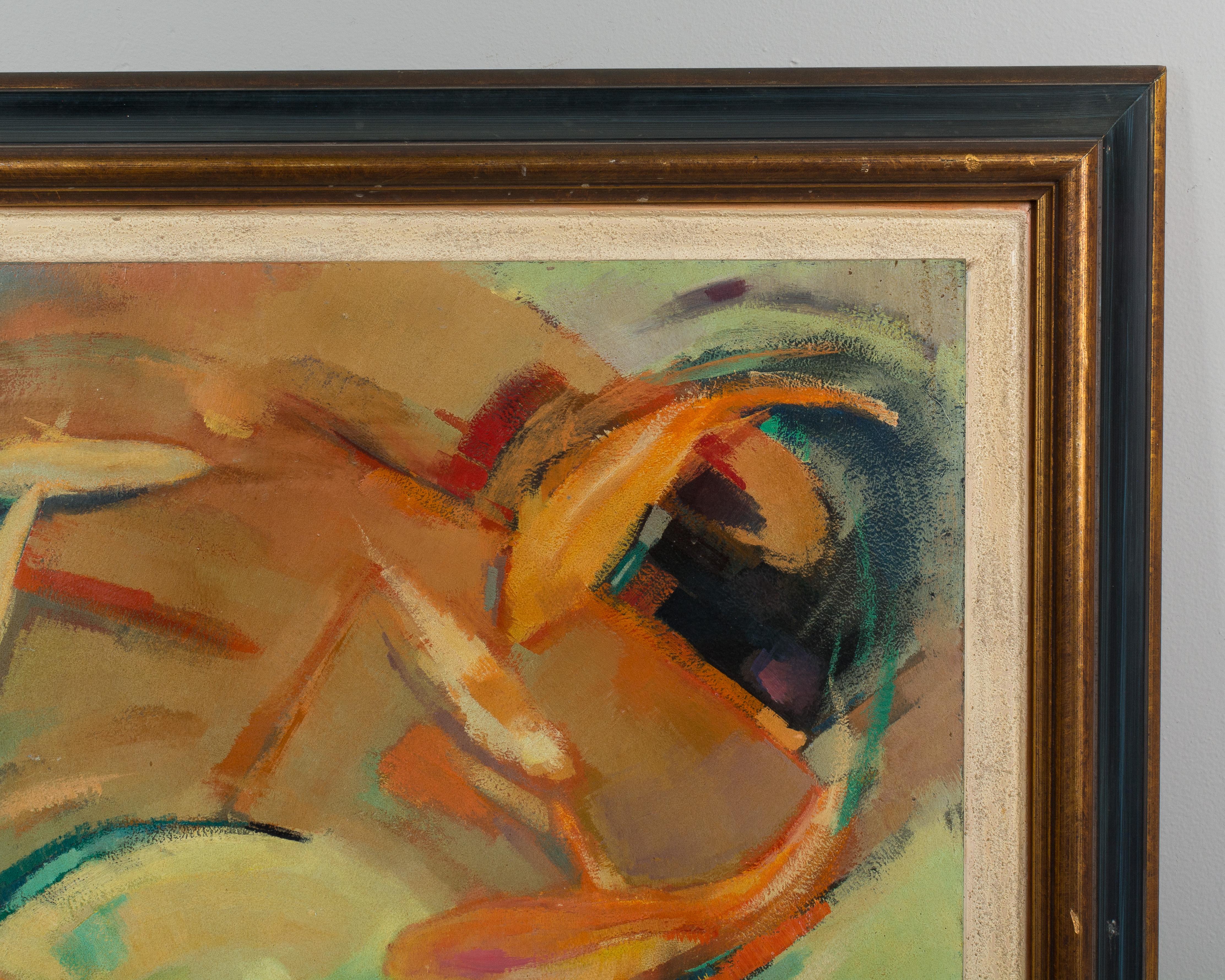 Mid-Century Modern Painting by Pat Greenwald 2