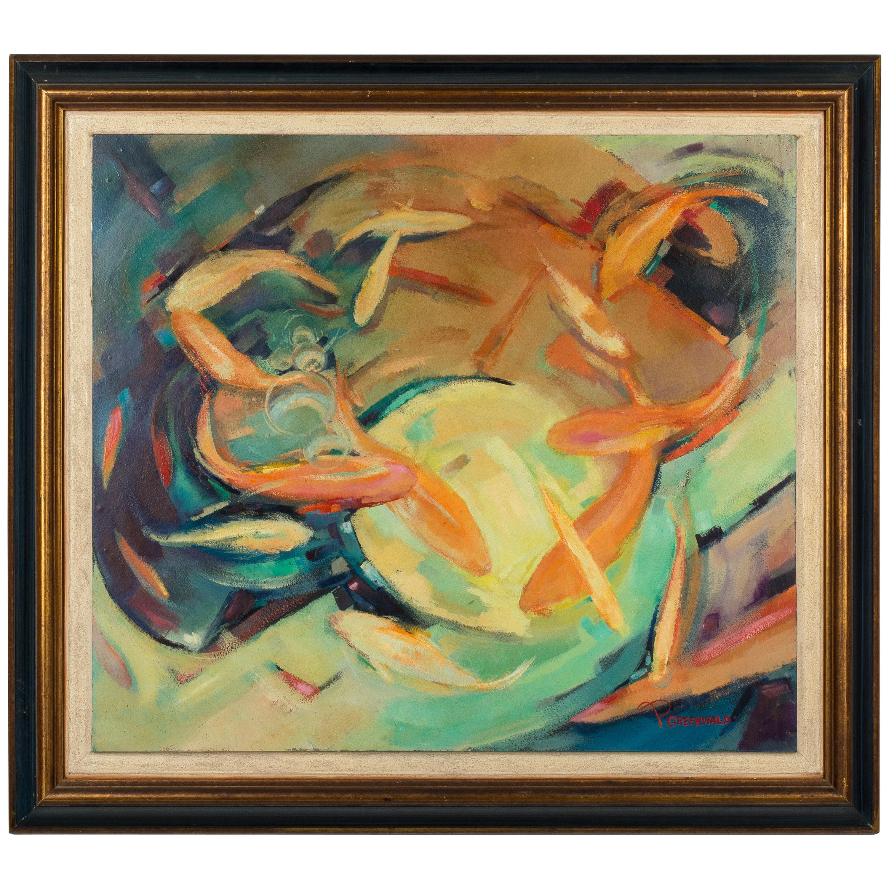 Mid-Century Modern Painting by Pat Greenwald