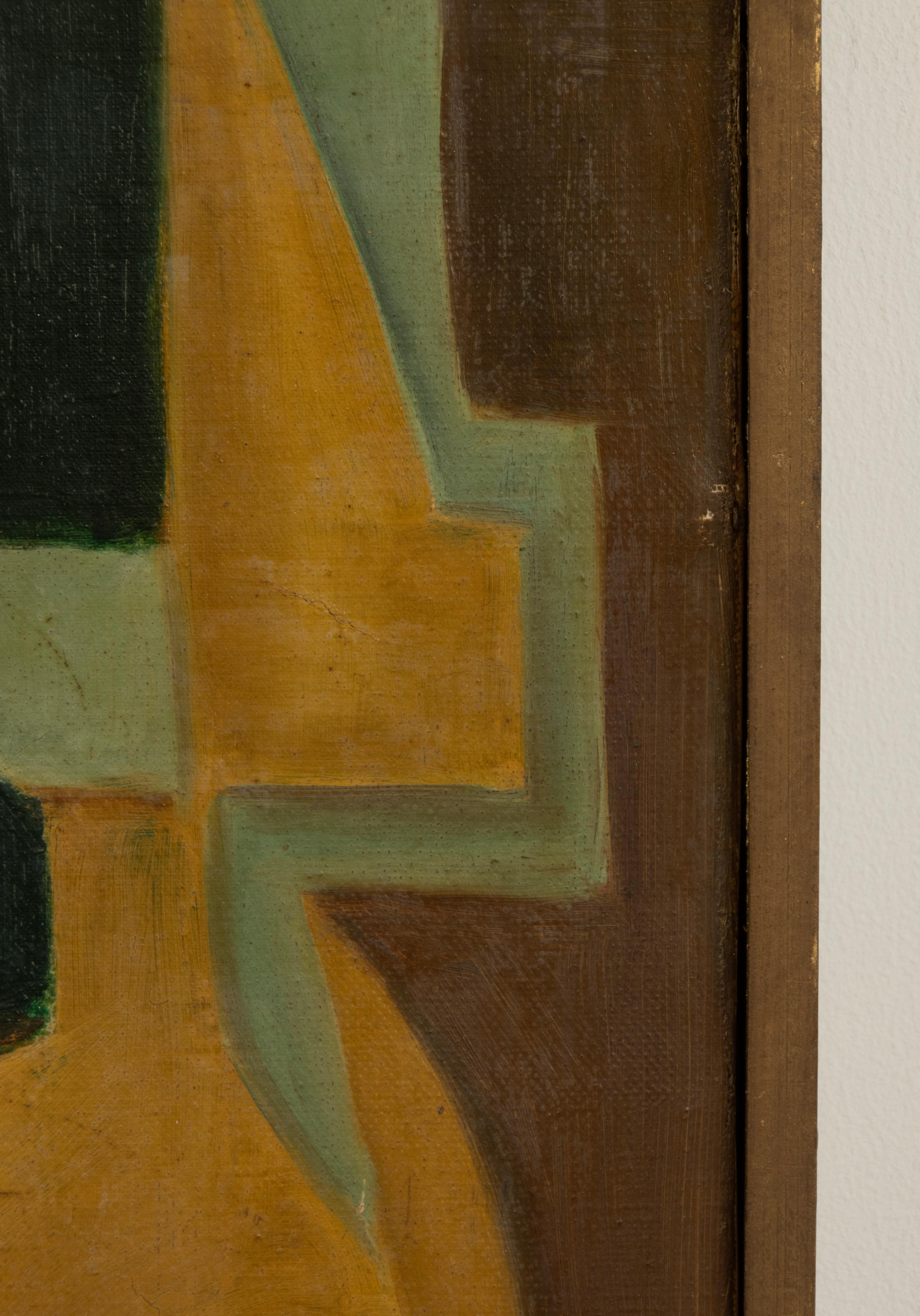 Mid-Century Modern Painting - Modernist Style - Louis van Mergel 1957 4
