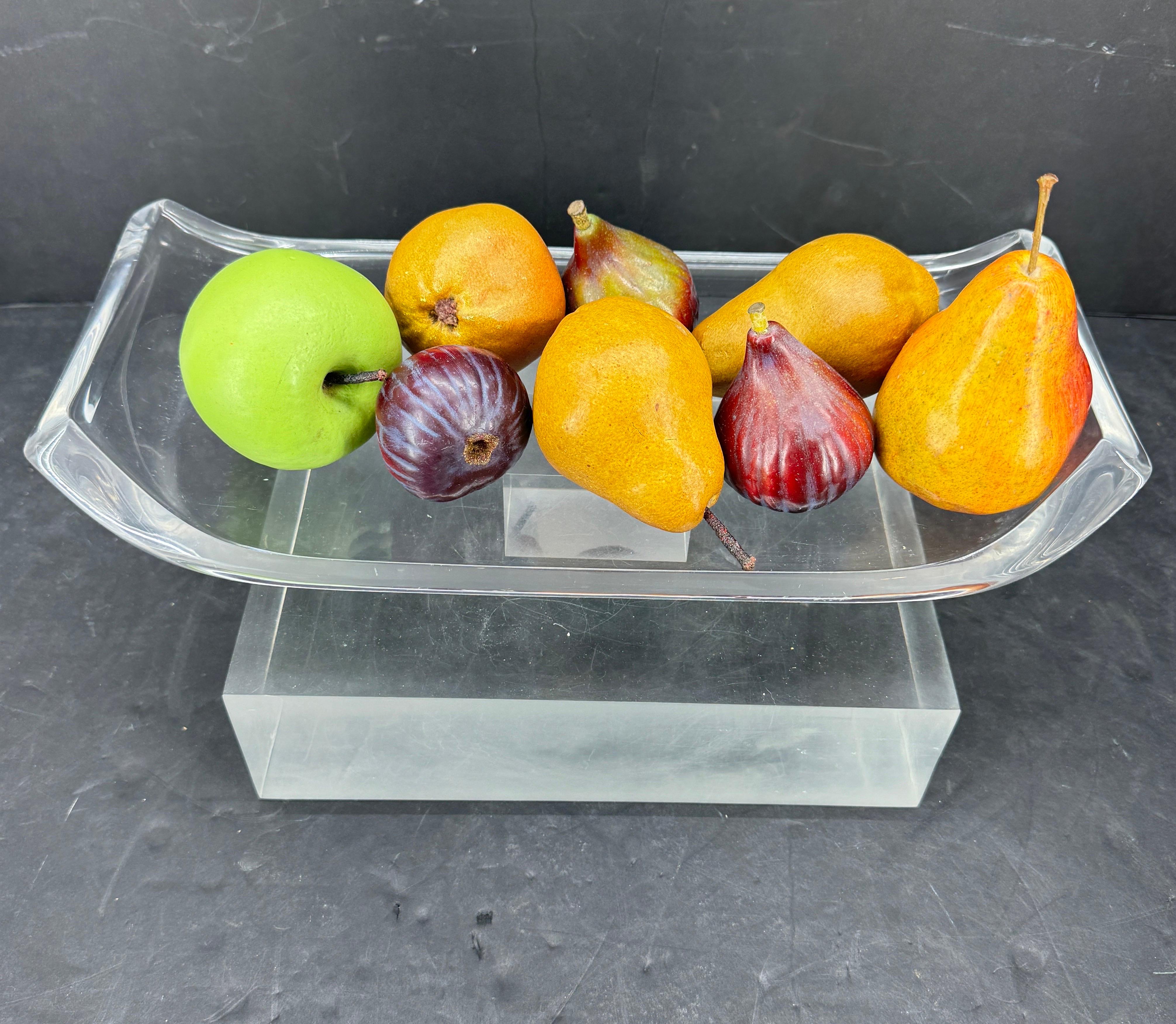 Mid-Century Modern Pair Lucite Serving Bar Tabletts Ritts Co. im Zustand „Gut“ im Angebot in Haddonfield, NJ