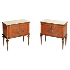Retro Mid Century modern Pair Nightstands by Paolo Buffa for Palazzi dell'Arte Cantù